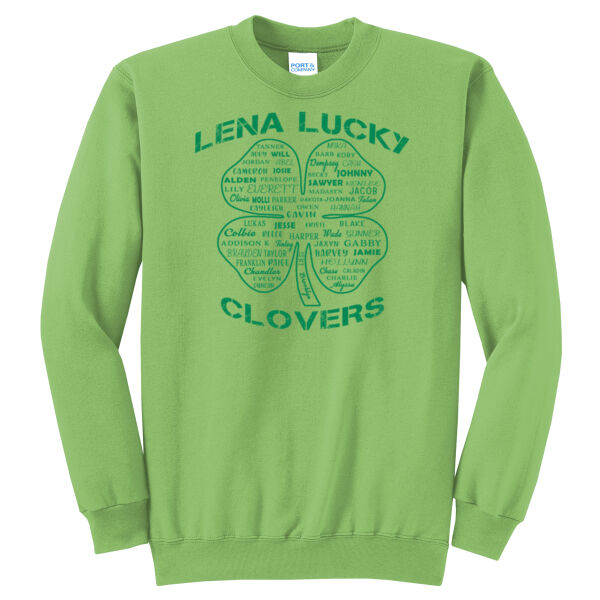Lena Lucky Clovers 2026 - Core Fleece Crewneck Sweatshirt Thumbnail