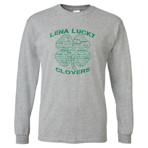 Lena Lucky Clovers 2026 - DryBlend® 50/50 Long Sleeve T-Shirt Thumbnail