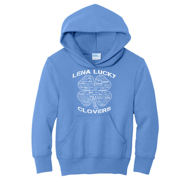 Lena Lucky Clovers 2026 - Youth Core Fleece Pullover Hooded Sweatshirt Thumbnail