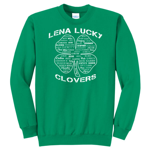 Lena Lucky Clovers 2026 - Core Fleece Crewneck Sweatshirt Thumbnail