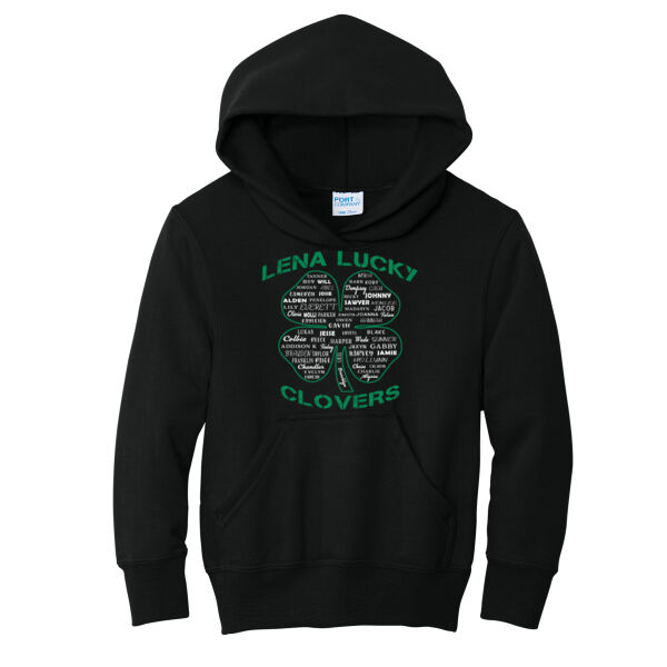 Lena Lucky Clovers 2026 - Youth Core Fleece Pullover Hooded Sweatshirt Thumbnail